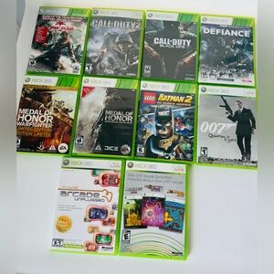 Xbox 360 Game Lot - 10 Games - Call of Duty, LEGO Batman 2, Medal of Honor